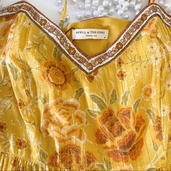 SPELL Mystic Strappy Maxi Dress / Sunflower - Picture 5 of 14